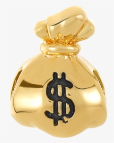 Gold Money Bag Bead For Use With Dbw Interchangeable - Perfume, HD Png Download, Transparent PNG