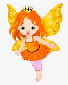 Fairies Clipart Baby Fairy - Beautiful Cartoon Fairy, HD Png Download, Transparent PNG