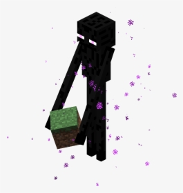 Minecraft Enderman Holding A Block, HD Png Download, Transparent PNG