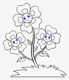 How To Draw Cartoon Flowers - Flower Drawing Easy Method, HD Png Download, Transparent PNG