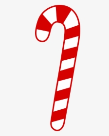 Red Christmas Candy Cane - Red And White Candy Canes, HD Png Download, Transparent PNG