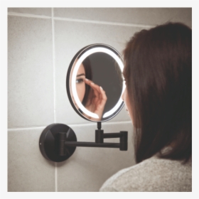 Black Magnifying Wall Mirror, HD Png Download, Transparent PNG