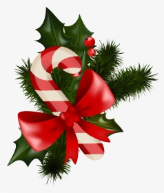 Christmas Clip Art Transparent - Christmas Transparent Candy Cane, HD Png Download, Transparent PNG