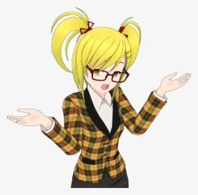 Cartoon Girl Blonde Anime Girl Vector Clipart Image - Anime Girls Clip Art, HD Png Download, Transparent PNG