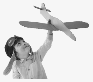 Child Plaing With Airplane, HD Png Download, Transparent PNG