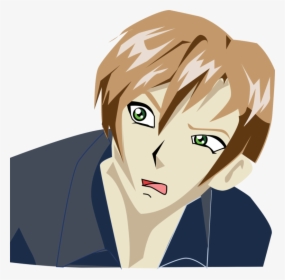 Human,girl,eye - Confused Anime Boy, HD Png Download, Transparent PNG