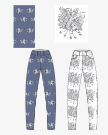Drawn Jeans Cool Painted - Pajamas, HD Png Download, Transparent PNG