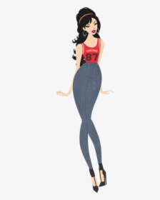 Woman With Grey Legging Clipart Clip Arts - Fashion, HD Png Download, Transparent PNG