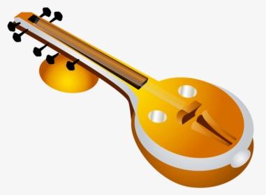Jazz Clipart Music Artist - Indian Musical Instruments Vina Drawing, HD Png Download, Transparent PNG