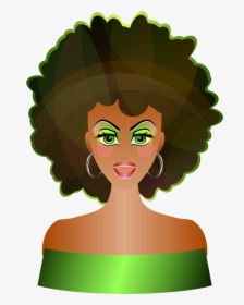 Confused Clipart Woman - Natural Hair Clip Art, HD Png Download, Transparent PNG