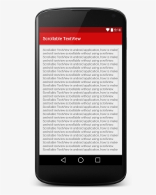 How To Make Scrollable Textview In Android - Android Counter, HD Png Download, Transparent PNG
