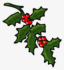 Christmas Clip Art - Holly Sprigs Clip Art, HD Png Download, Transparent PNG