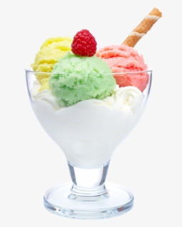 Ice Cream Png Free Download - Ice Cream In Glass, Transparent Png, Transparent PNG