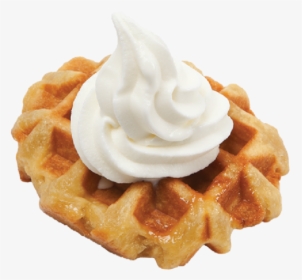 Whipped Cream Png - Waffles Ice Cream Png, Transparent Png, Transparent PNG