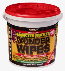 Monster Bucket Multi-use Wonder Wipes - Everbuild Giant Wonder Wipes X 300, HD Png Download, Transparent PNG