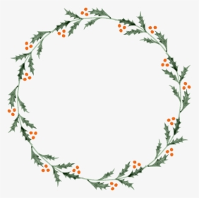 Transparent Holly Wreath Png - Holly Wreath Transparent Background, Png Download, Transparent PNG