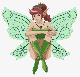 Green Fairies Cliparts - Green Fairy Clip Art, HD Png Download, Transparent PNG