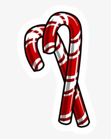 Candy Cane Duo Pin Club Penguin Wiki Fandom Powered - High Resolution Candy Cane Svg, HD Png Download, Transparent PNG