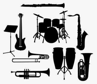 Transparent Snare Drum Clipart Black And White - Clip Art Musical Instruments Png, Png Download, Transparent PNG
