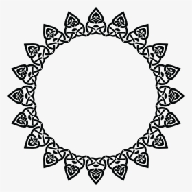 Free Clipart Of A Celtic Round Frame Border Design - Line Circle Border Png, Transparent Png, Transparent PNG