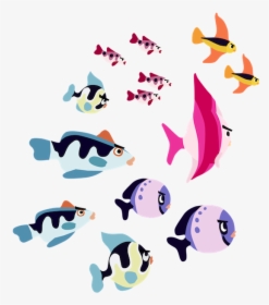 School Of Fish Png Transparent Image - Cartoon School Of Fish, Png Download, Transparent PNG