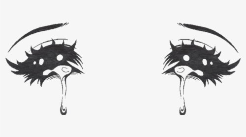 Clip Art Drawing Of Crying Eyes - Sad Anime Eyes Transparent, HD Png  Download , Transparent Png Image - PNGitem