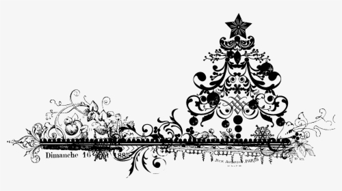 Snowflake Border Black And White Png Transparent - Christmas Border Black And White, Png Download, Transparent PNG