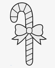 Pinwheel Drawing Black And White Clipart - Christmas Drawings Candy Cane, HD Png Download, Transparent PNG