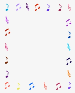 Transparent Music Frame Png - Purple Music Note Border Transparent, Png Download, Transparent PNG