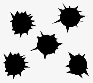 Vector Bullet Hole Silhouette, HD Png Download, Transparent PNG