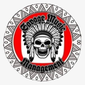 Savage Music Management - Native American Skull, HD Png Download, Transparent PNG