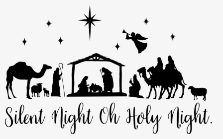 Bible Study Old Testament Nativity Scene Nativity Of - Nativity Scene Silhouette Png, Transparent Png, Transparent PNG
