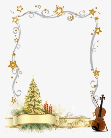 #christmas #openindraw #transparentbackground #music - Transparent Background Christmas Frames, HD Png Download, Transparent PNG