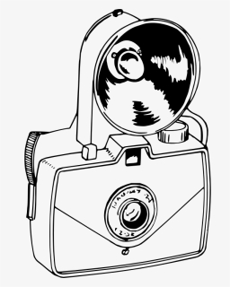 Monochrome - Old Fashioned Camera Cartoon, HD Png Download, Transparent PNG
