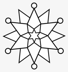 Panda Free - Easy Snowflake Coloring Pages, HD Png Download, Transparent PNG