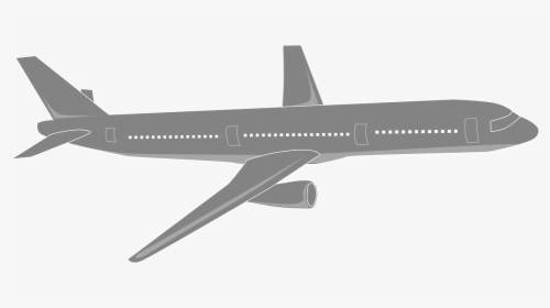 Airplane Flying Plane Free Picture - Silhouette Airplane Clipart Black And White, HD Png Download, Transparent PNG