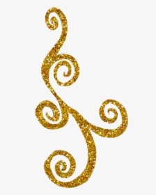 Gold Swirl Clipart - Gold Swirl Png, Transparent Png, Transparent PNG