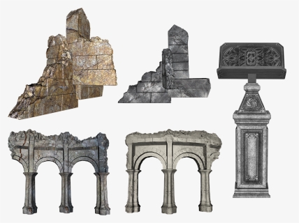 Ruins, Broken, Destroyed, Building, Temple, Castle - Pyramid, HD Png Download, Transparent PNG