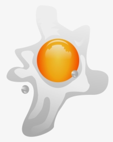 Plate Clipart Broken - Fried Egg, HD Png Download, Transparent PNG