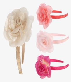 New Rose Flower Floral Headpiece With A Satin Wrapped - Garden Roses, HD Png Download, Transparent PNG