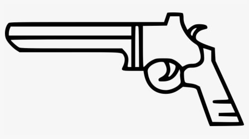 Bullet Gun Handgun Pistol Shot Suicide Target - Gun And Bullet Drawing, HD Png Download, Transparent PNG