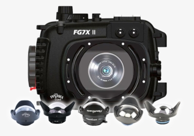 Fantasea Canon G7x Mark Ii Wet Wide Angle Lens Test - Camera G7x Mark 2, HD Png Download, Transparent PNG