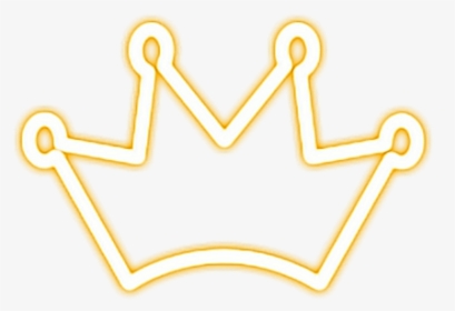 #crown #neon #yellow #tumblr #beautiful, HD Png Download, Transparent PNG