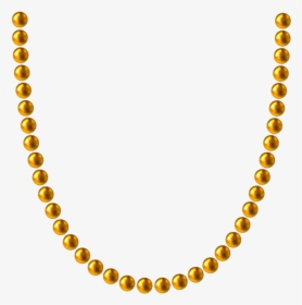 #gold #golden #balls #beads #decoration #deco #accents - Transparent Background Necklace Clipart, HD Png Download, Transparent PNG
