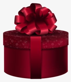 Red Round Png Clip - Round Gift Boxes, Transparent Png, Transparent PNG