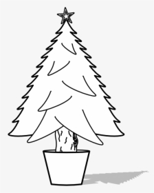 Transparent Christmas Tree Clip Art Black And White - Christmas Tree, HD Png Download, Transparent PNG