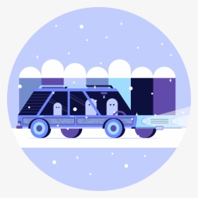 Winter Driving Graphic - Illustration, HD Png Download, Transparent PNG