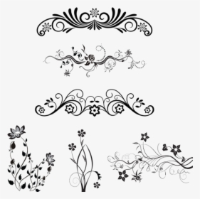 Clip Art Ornamental Design Elements Png - Floral Design Patterns Vector Png, Transparent Png, Transparent PNG