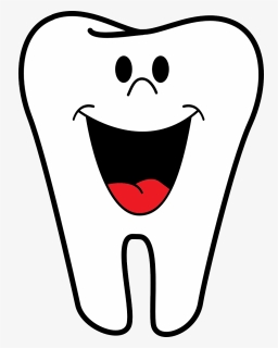Dentist, Teeth, Tooth, Happy, Smiling, White, Face - Cartoon Tooth, HD Png Download, Transparent PNG