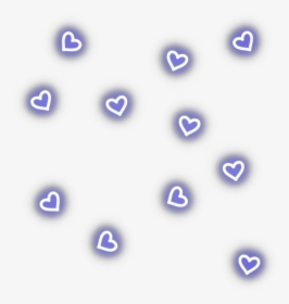 Ftestickers Overlay Hearts Light Neon Blue - Kawaii Hearts Png, Transparent Png, Transparent PNG